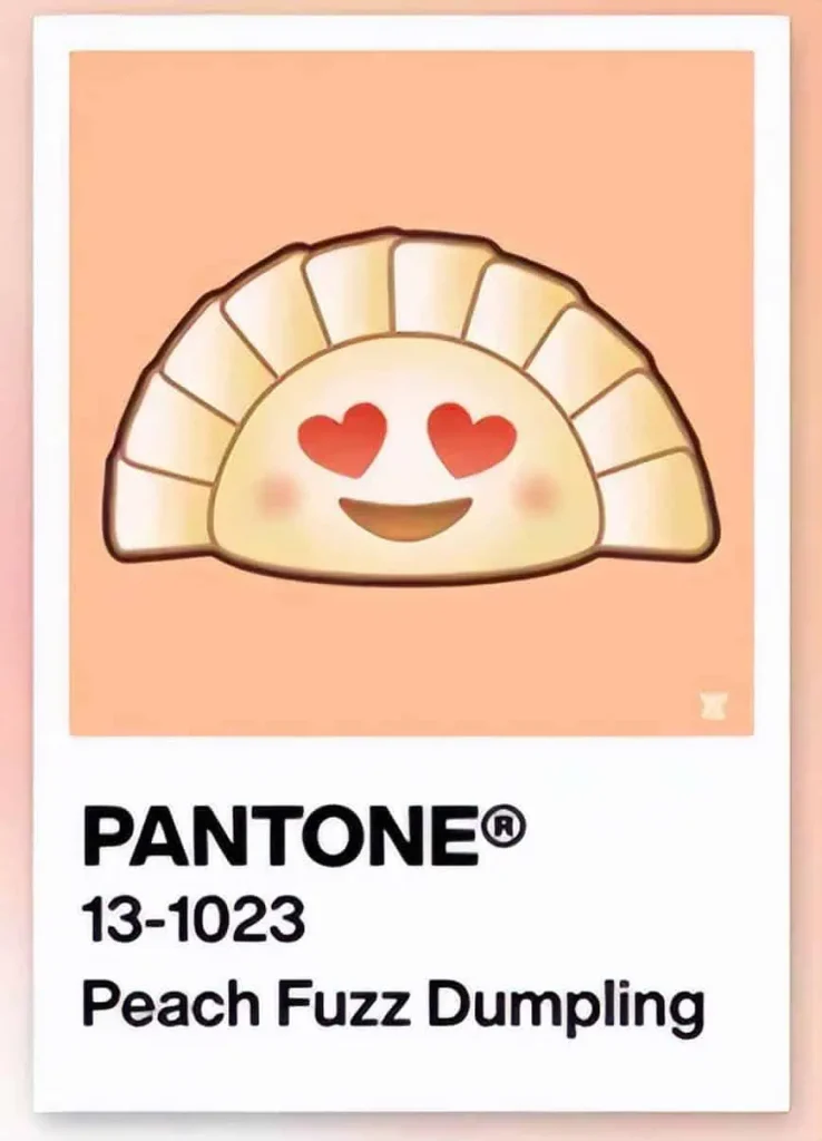 Pantone Peach Fuzz Dumpling